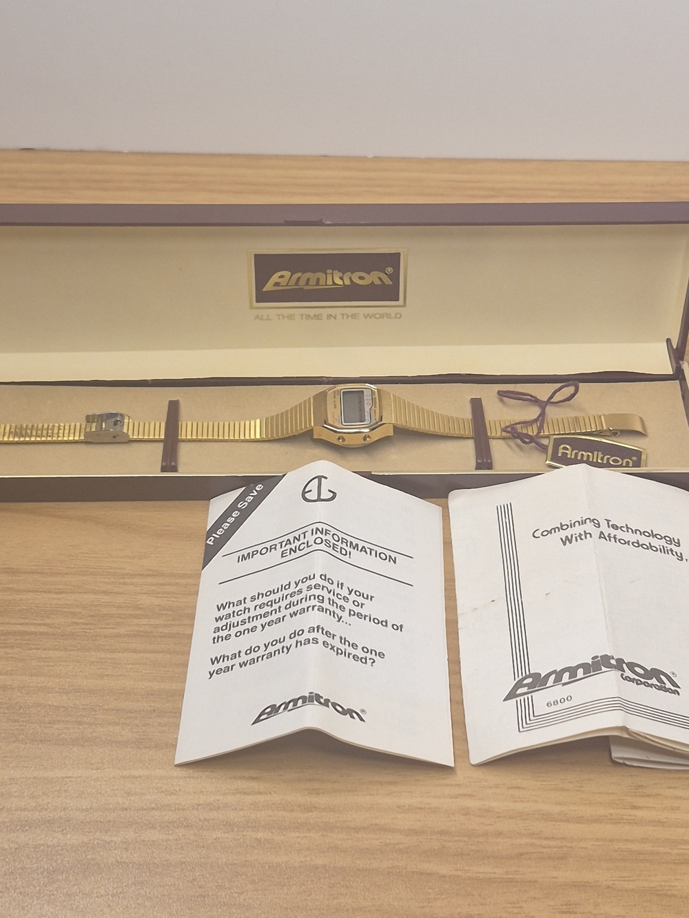 Vintage Armitron 6800 Musical Alarm Digital Watch NIB
